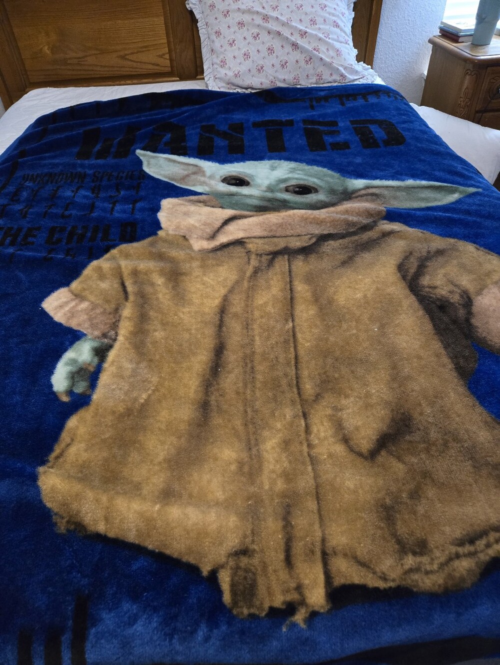 Star Wars Grogu Baby Yoda Throw Blanket.